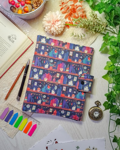Raccoglitore ad anelli A5 e A6 "Libri e candele delle streghe"