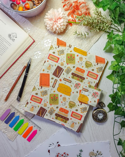 Raccoglitore ad anelli A5 e A6 "Libri in autunno"