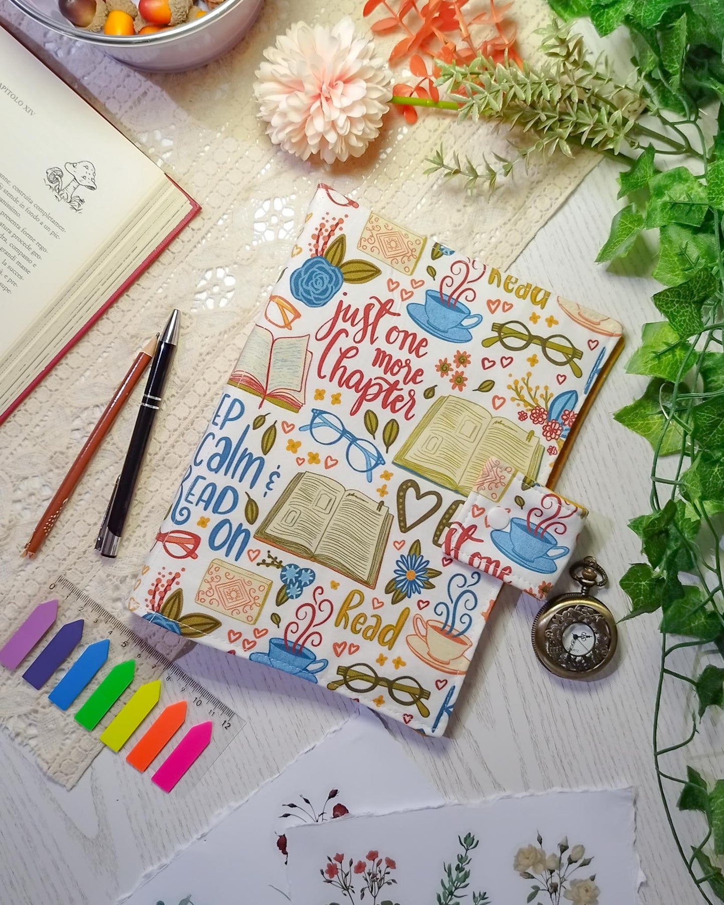 Raccoglitore ad anelli A5 e A6 "Libri romantici"