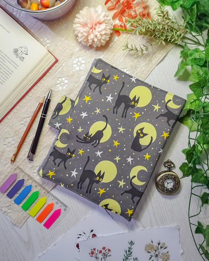 Raccoglitore ad anelli A5 e A6 "Gatti e lune"