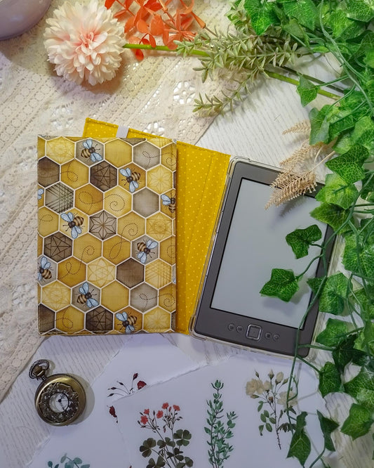 Custodia rigida rimovibile per ebook reader Kindle e Kobo "Api e miele"