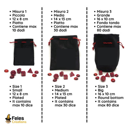 Sacchetto porta dadi allineamento "True neutral"