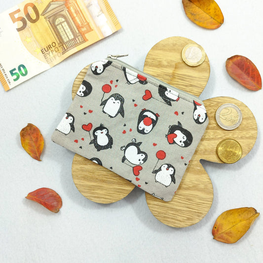 Portamonete "Pinguini e palloncini"