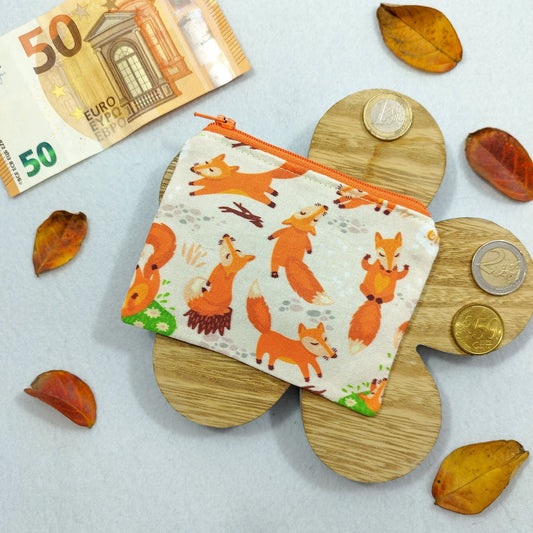 Portamonete "Volpi in autunno"