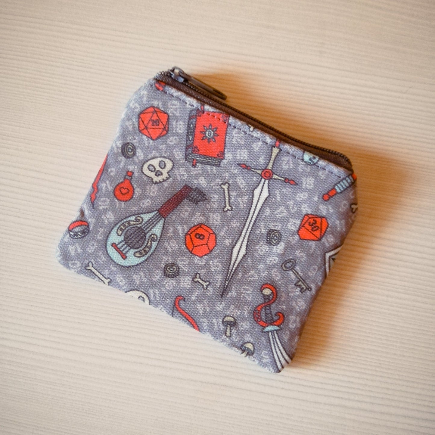 Personalizzato Portamonete mini "Gdr grigio"