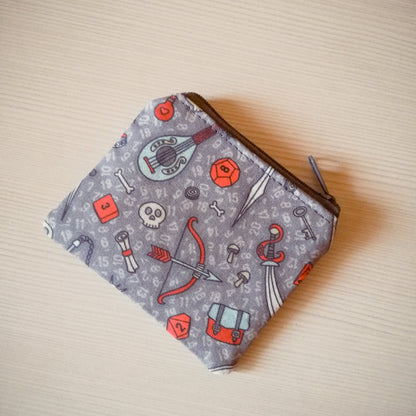 Personalizzato Portamonete mini "Gdr grigio"