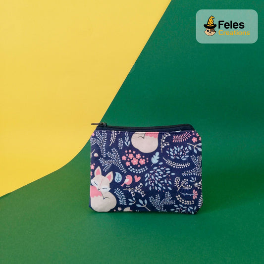 Portamonete "Volpi nel bosco di notte"