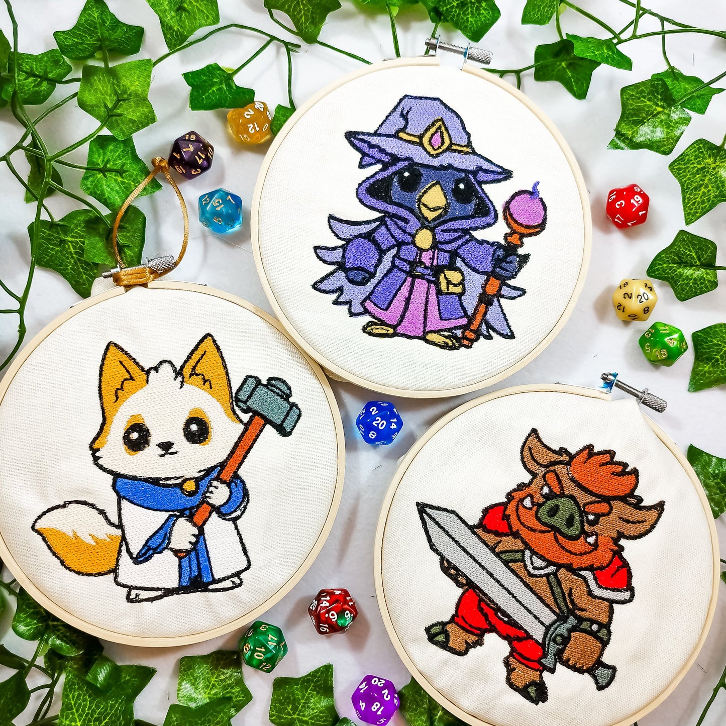 Pacchetto di tre decori da parete a tema classe giochi di ruolo