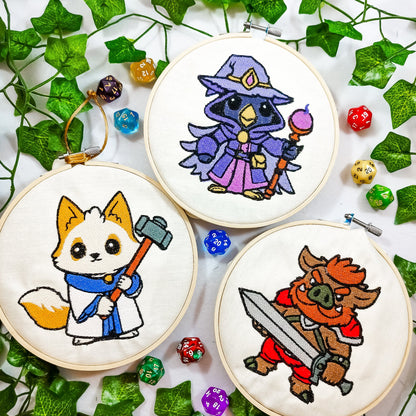 Pacchetto di tre decori da parete a tema classe giochi di ruolo
