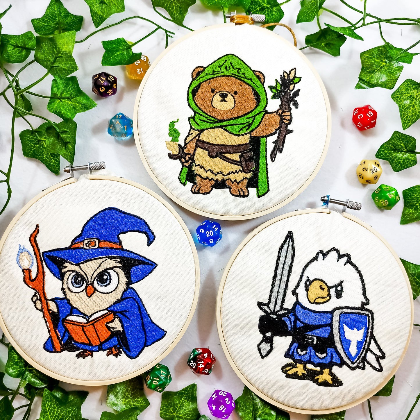 Pacchetto di tre decori da parete a tema classe giochi di ruolo