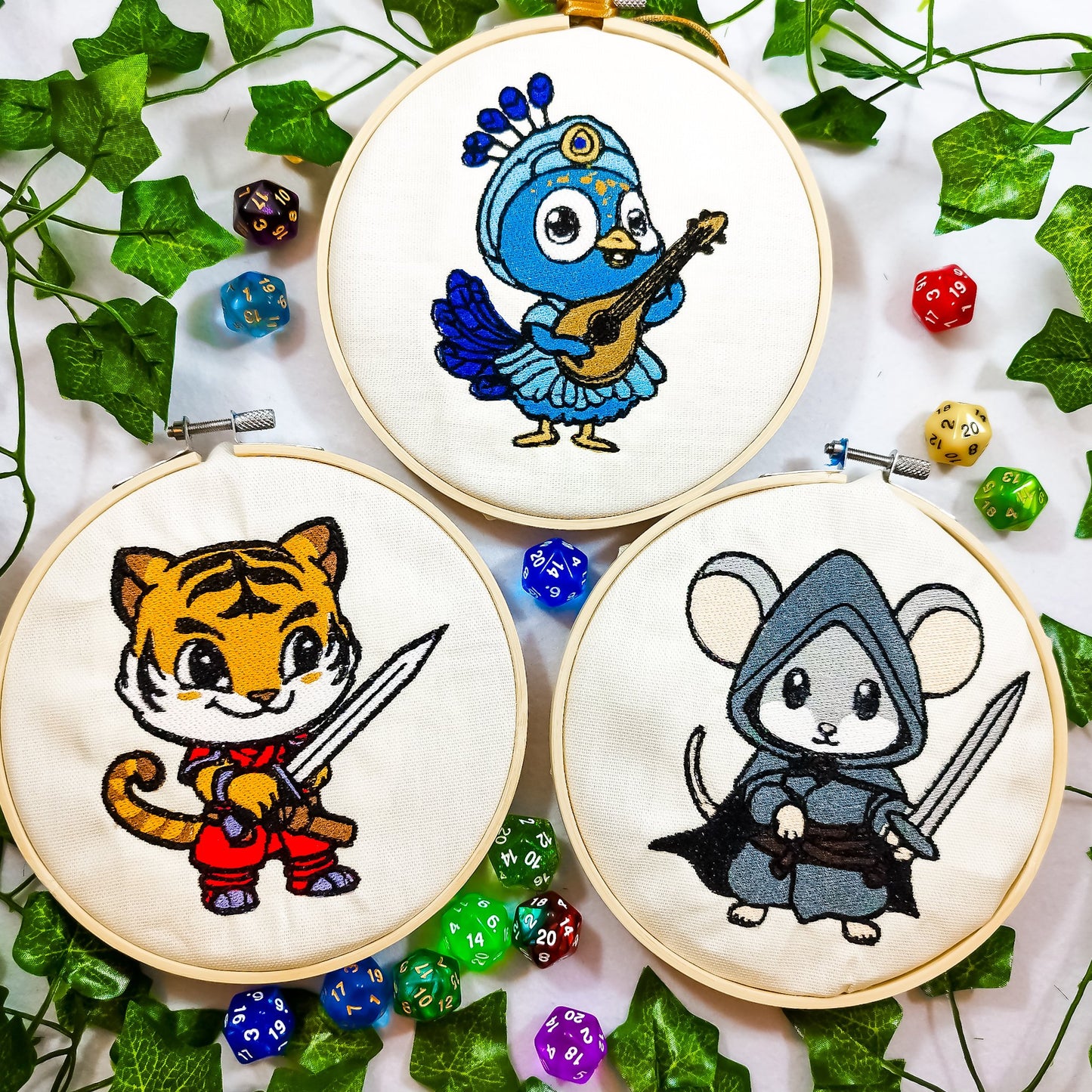 Pacchetto di tre decori da parete a tema classe giochi di ruolo