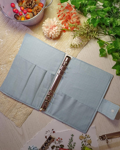 Raccoglitore ad anelli interno 6 anelli e con tasche azzurro