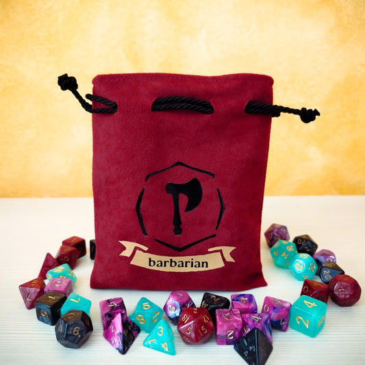 Sacchetto porta dadi classe "Barbarian" con ascia