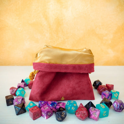 Sacchetto porta dadi classe "Sorcerer" con fiamma