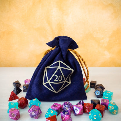 Sacchetto porta dadi "Dado D20"