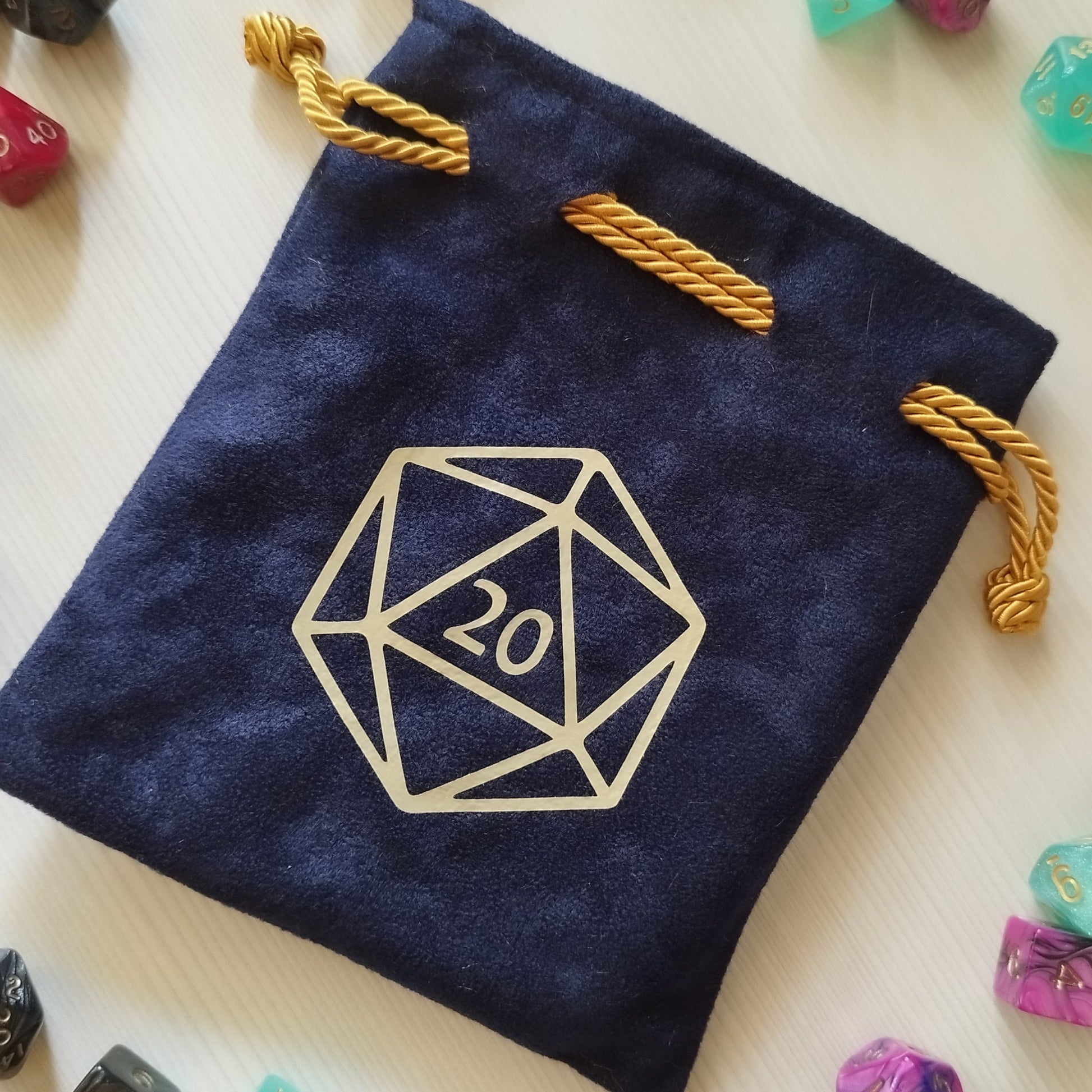 Sacchetto porta dadi "Dado D20"