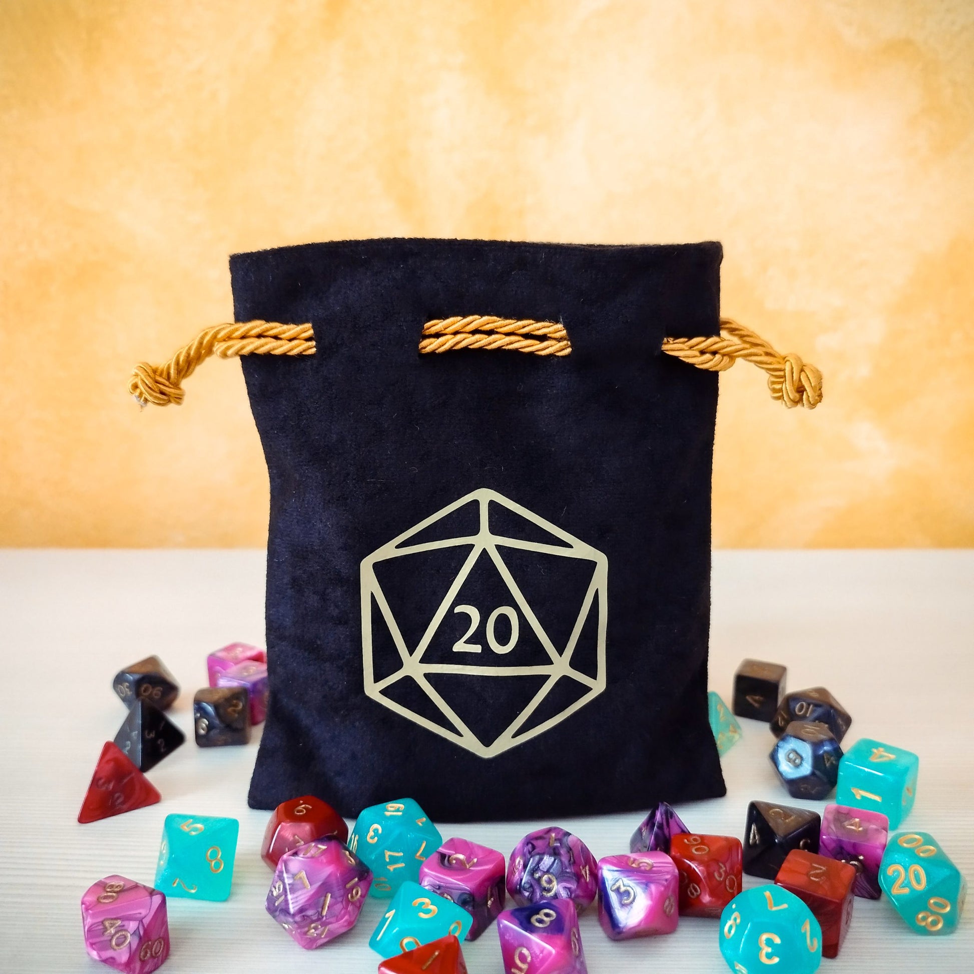 Sacchetto porta dadi "Dado D20"