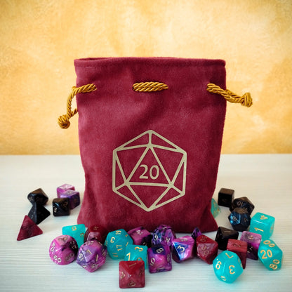 Sacchetto porta dadi "Dado D20"