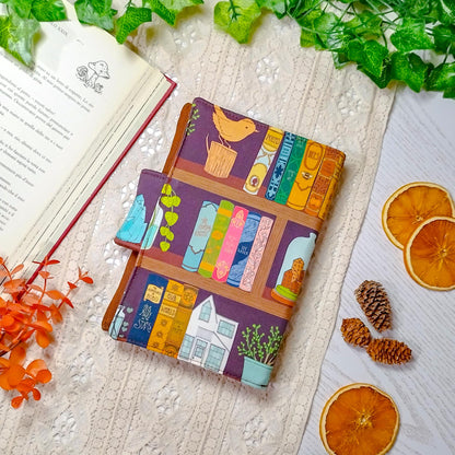 Cover per agenda A6 "Libri sugli scaffali" | Prodotto personalizzato