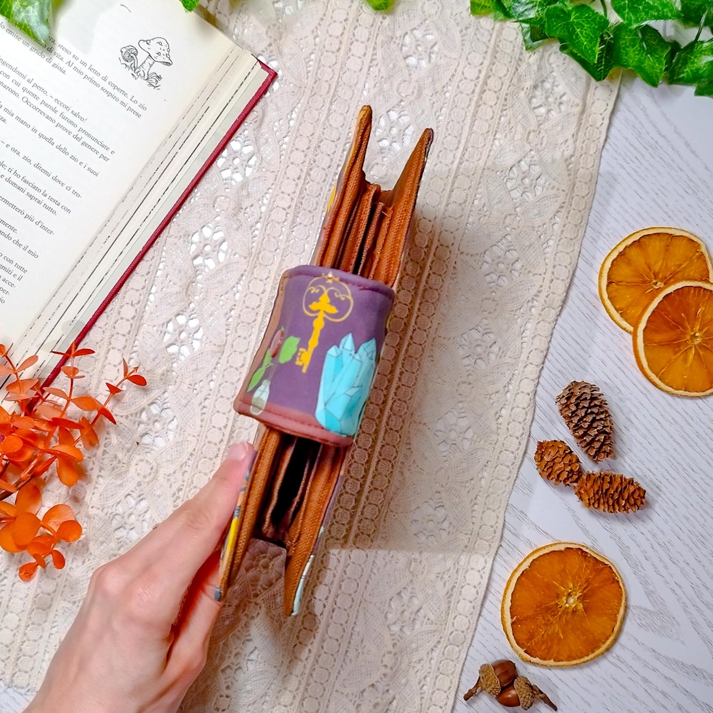 Cover per agenda A6 "Libri sugli scaffali" | Prodotto personalizzato