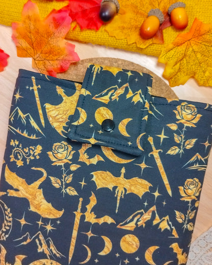 Book sleeve "Draghi dorati" | Custodia per libri e cover Kindle