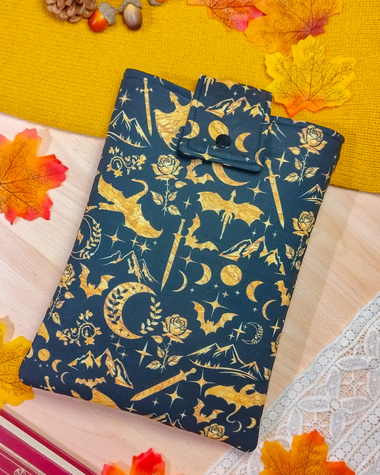 Book sleeve "Draghi dorati" | Custodia per libri e cover Kindle