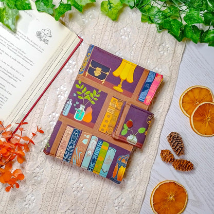 Cover per agenda A6 "Libri sugli scaffali" | Prodotto personalizzato